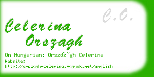 celerina orszagh business card
